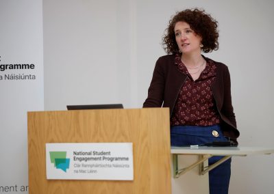 Photo of Lindsay Dowling presenting at the National Student Engagement Network event May 2023.